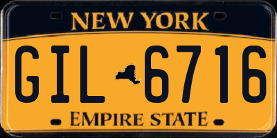 NY license plate GIL6716