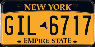 NY license plate GIL6717