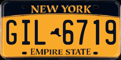 NY license plate GIL6719