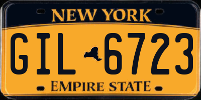 NY license plate GIL6723