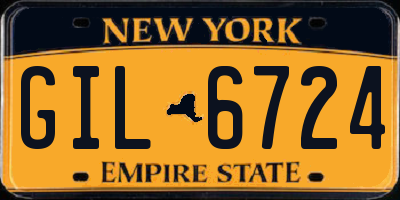 NY license plate GIL6724
