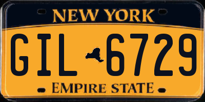 NY license plate GIL6729