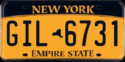 NY license plate GIL6731