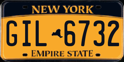 NY license plate GIL6732