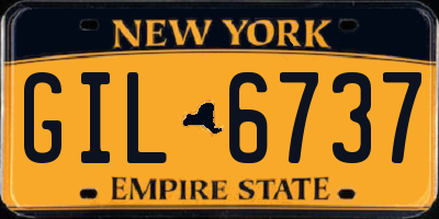 NY license plate GIL6737