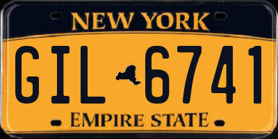 NY license plate GIL6741