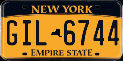 NY license plate GIL6744