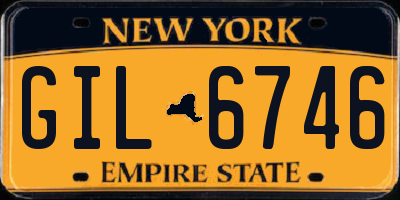 NY license plate GIL6746