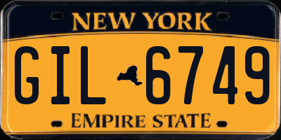 NY license plate GIL6749