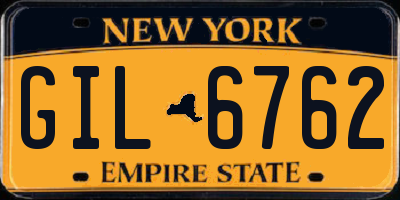 NY license plate GIL6762