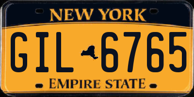 NY license plate GIL6765