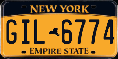 NY license plate GIL6774