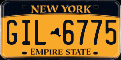 NY license plate GIL6775
