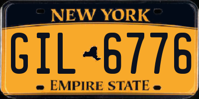 NY license plate GIL6776