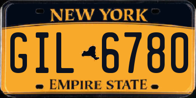 NY license plate GIL6780