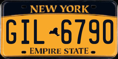 NY license plate GIL6790
