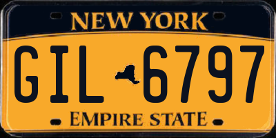 NY license plate GIL6797