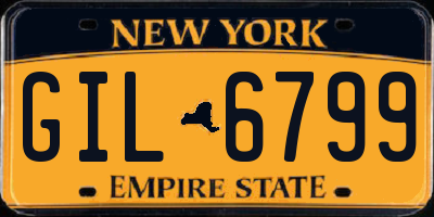 NY license plate GIL6799