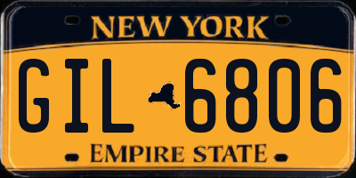 NY license plate GIL6806