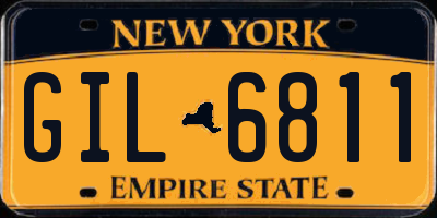 NY license plate GIL6811