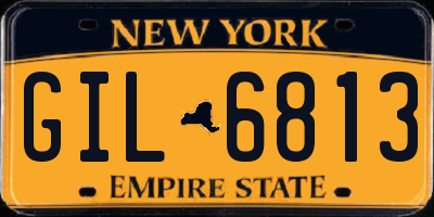 NY license plate GIL6813