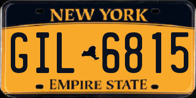 NY license plate GIL6815