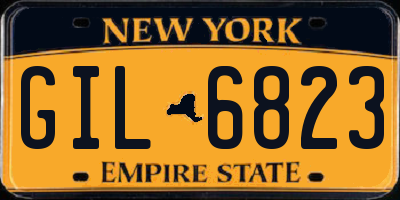 NY license plate GIL6823