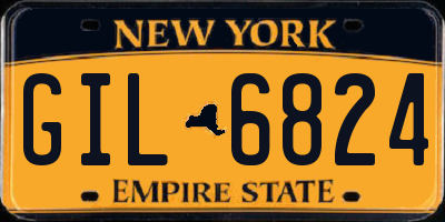 NY license plate GIL6824