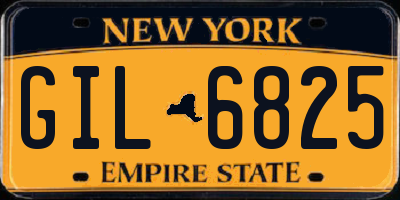 NY license plate GIL6825