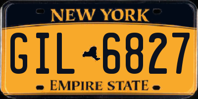 NY license plate GIL6827