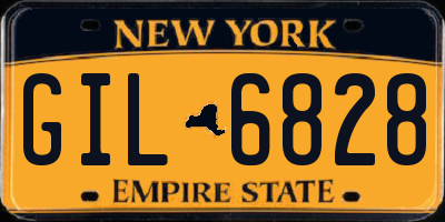 NY license plate GIL6828