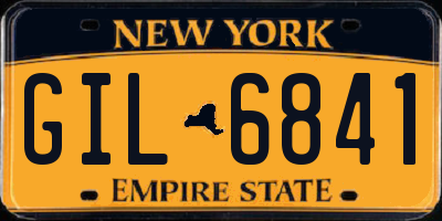 NY license plate GIL6841