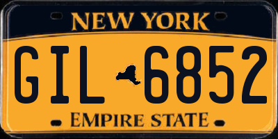 NY license plate GIL6852