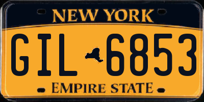 NY license plate GIL6853