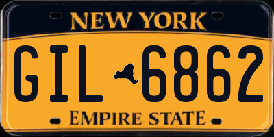 NY license plate GIL6862