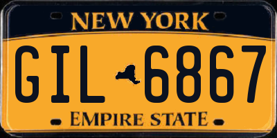 NY license plate GIL6867