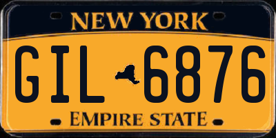 NY license plate GIL6876