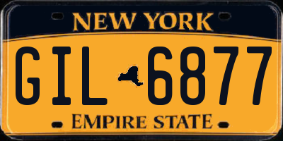 NY license plate GIL6877