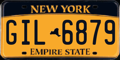 NY license plate GIL6879