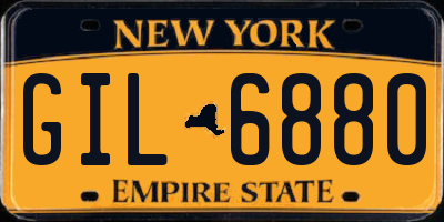 NY license plate GIL6880