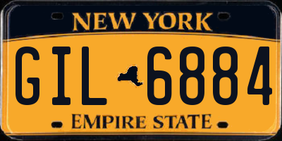 NY license plate GIL6884
