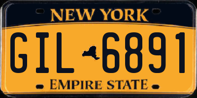 NY license plate GIL6891