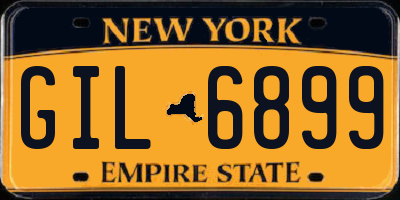NY license plate GIL6899