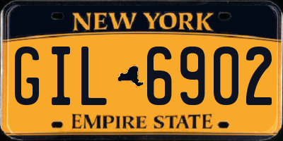 NY license plate GIL6902