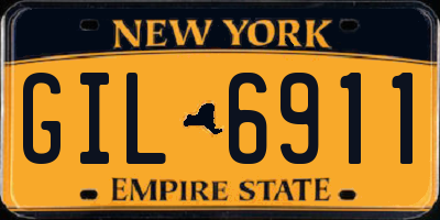 NY license plate GIL6911