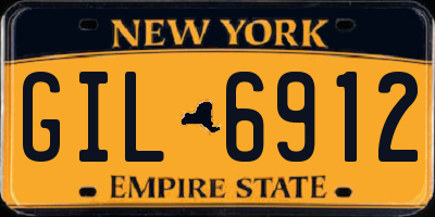NY license plate GIL6912