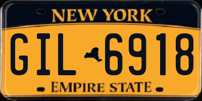 NY license plate GIL6918