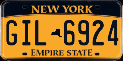 NY license plate GIL6924