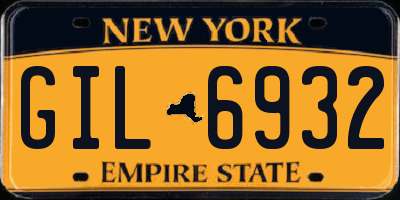 NY license plate GIL6932