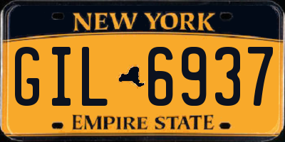 NY license plate GIL6937